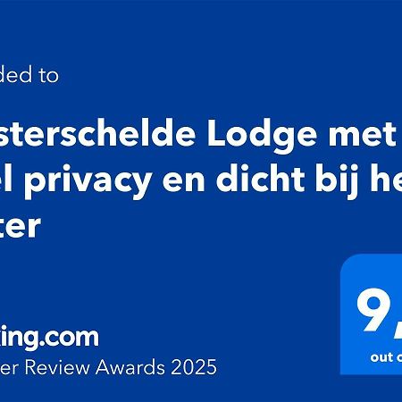 Oosterschelde Lodge Met Veel Privacy En Dicht Bij Het Water Scherpenisse Eksteriør bilde